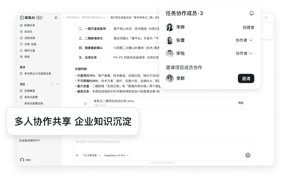 库库团队协同 企业提效